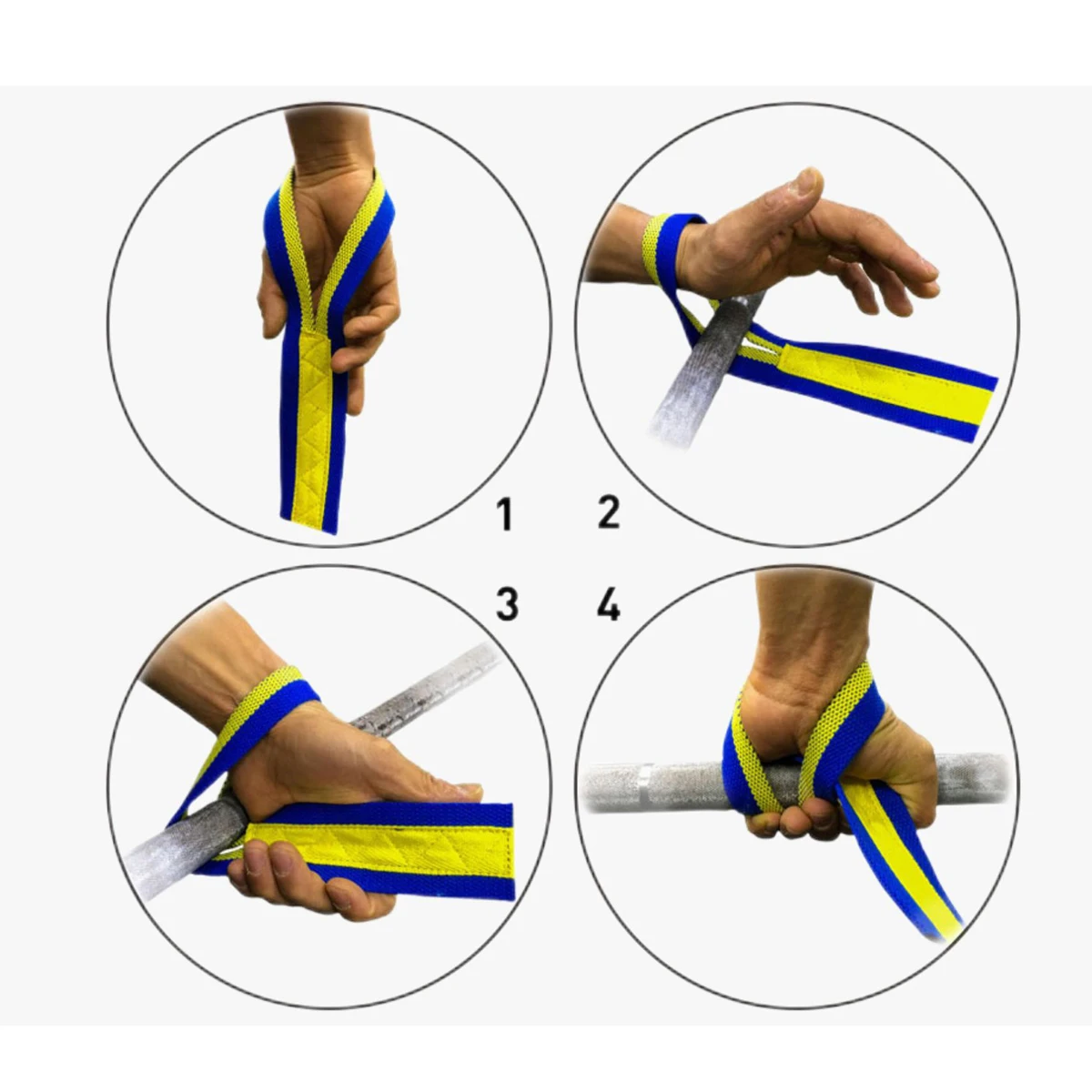 Non-Slip Cotton Weightlifting Belt Absorb Sweat Wrist Straps Fitness Bodybuilding Training Gym Crossfit Adjustable Grip Band 4