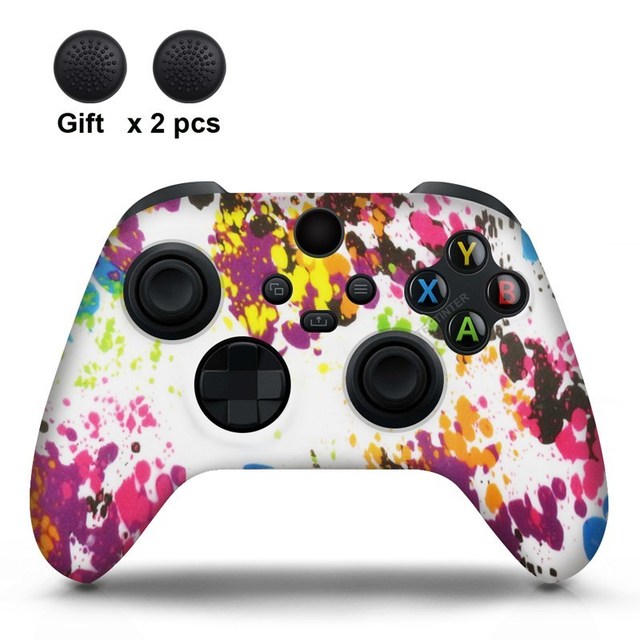 Silicone Case For Xbox Series X/S Controller Protective Skin Gamepad Rubber Skin Thumb Grips Cap Joystick Cover Shell