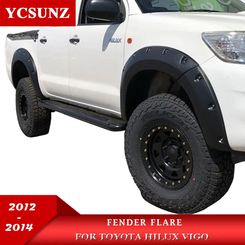 Arcos De Rueda (guardabarros) Estilo Ancho Con Remaches Para Toyota Hilux 2016-2019 | Flares De ABS Para 4x4