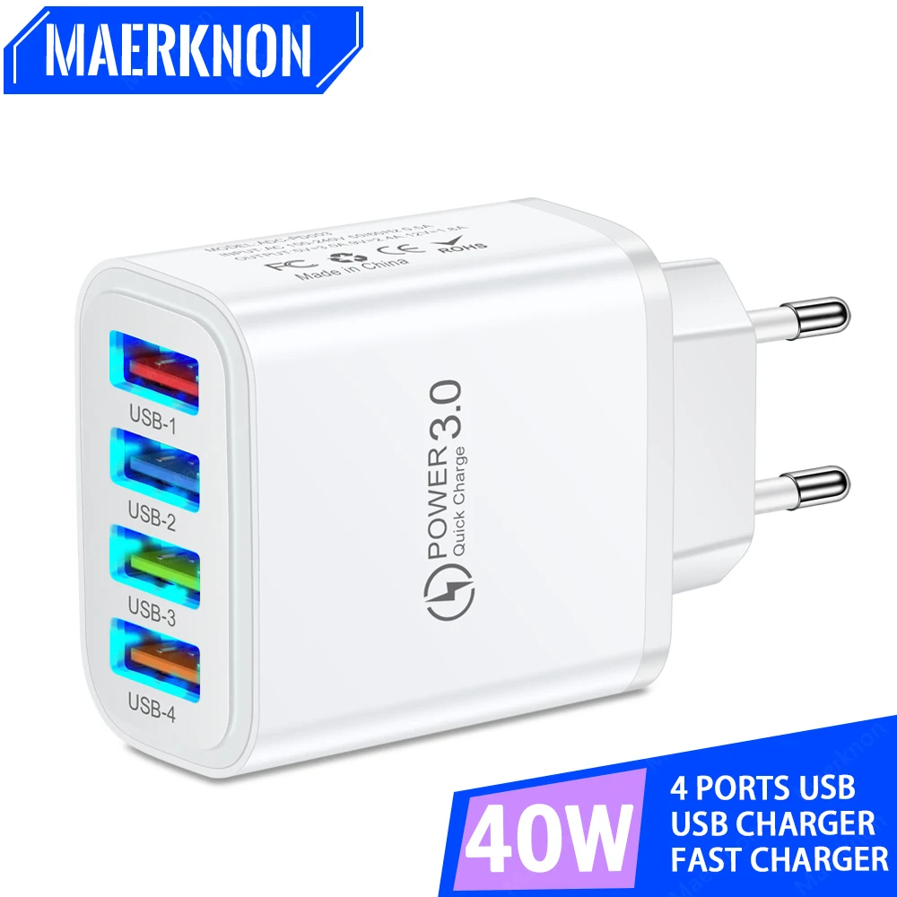 Caricabatterie Alimentatore Micro USB 5V 1A per Smartphone Tablet Nero
