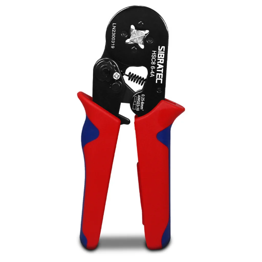 Alicate de Prensar Terminal Tubular HSC8 Auto Ajustável | 0,25 a 6mm²