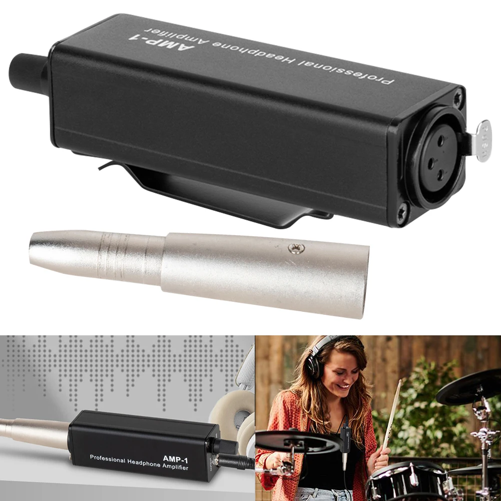 미니 휴대용 헤드폰 앰프, XLR 3.5mm 오디오 인터페이스, 무대 공연 스튜디오에 사용