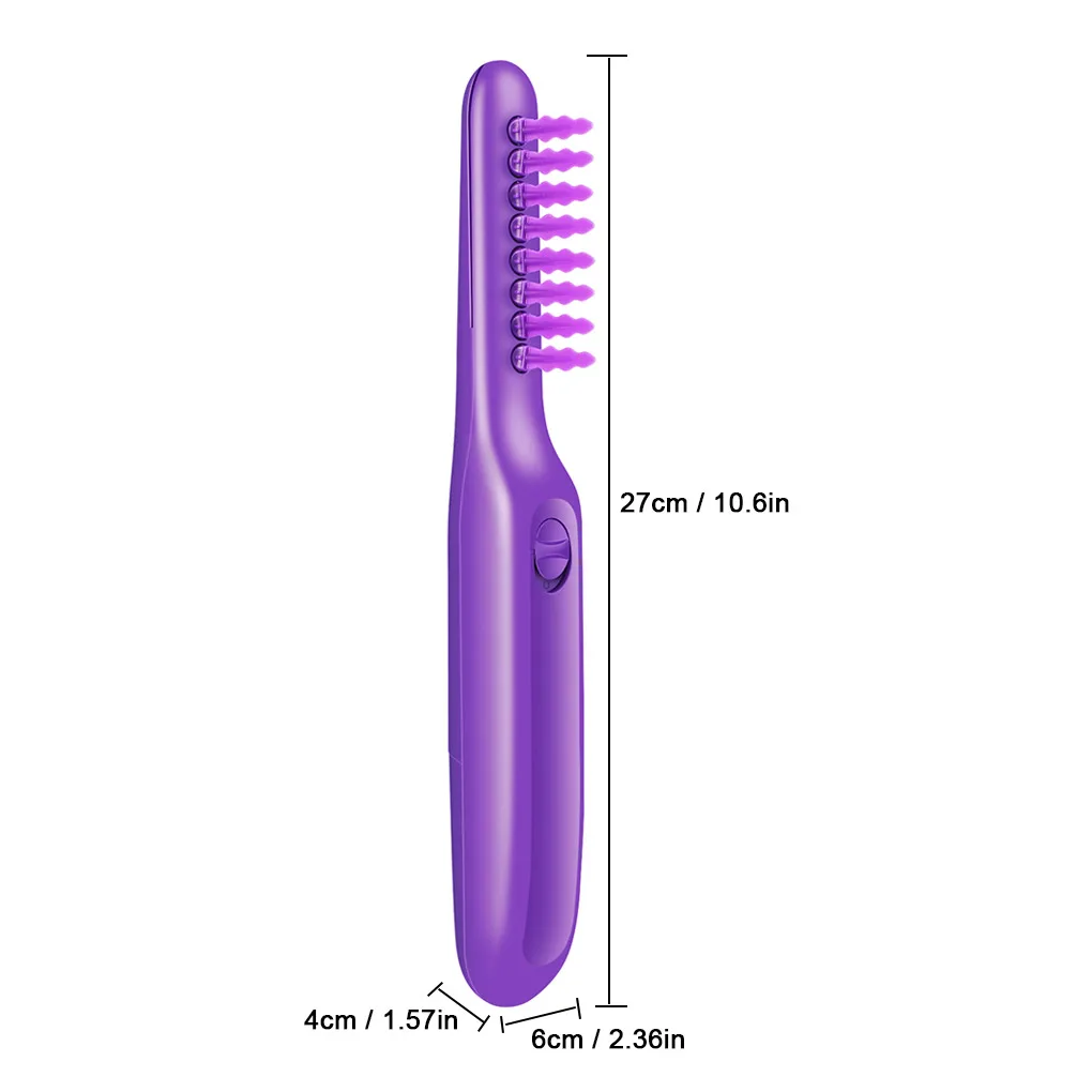 

Hairdressing Brush Electric Dry Wet Rotating Comb Mini Portable Plastic Scalp Massager Head Care