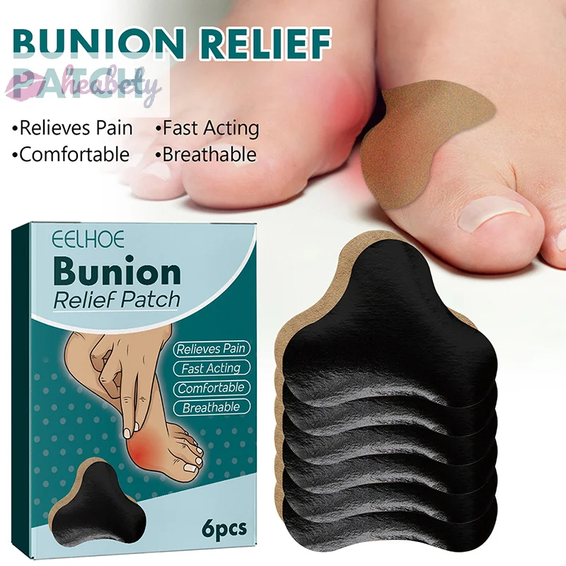 

6Pcs/Box Foot Bunion Patch Inflammation Arthritis Tenosynovitis Joint Pain Relieve Sticker Foot Care Tool