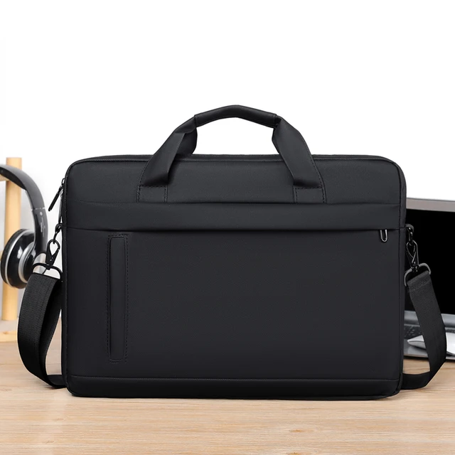 Mallette pour hommes, sac à bandoulière d'affaires minimaliste, sac messager pour hommes, fourre-tout de bureau de grande capacité, sac pour ordinateur portable de 14 pouces 1