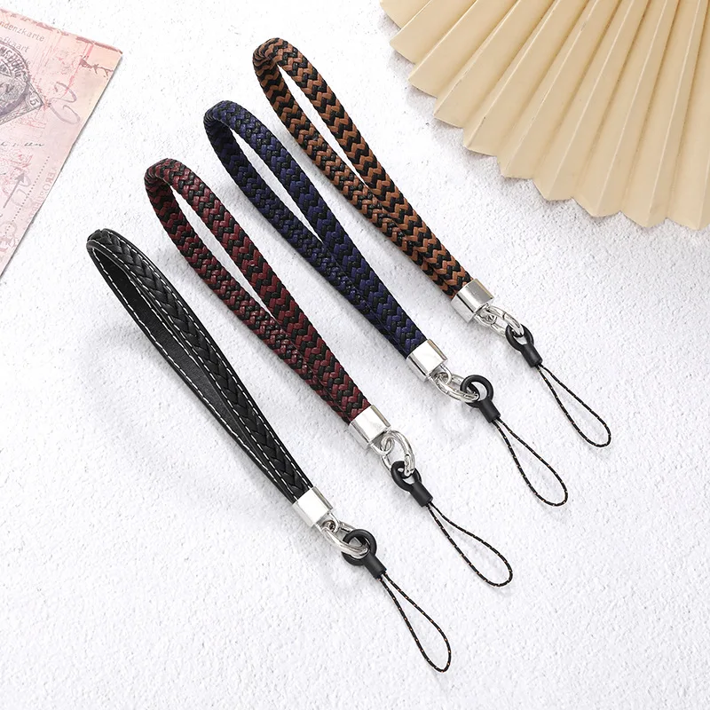 حزام الهاتف الجلدي المنسوج