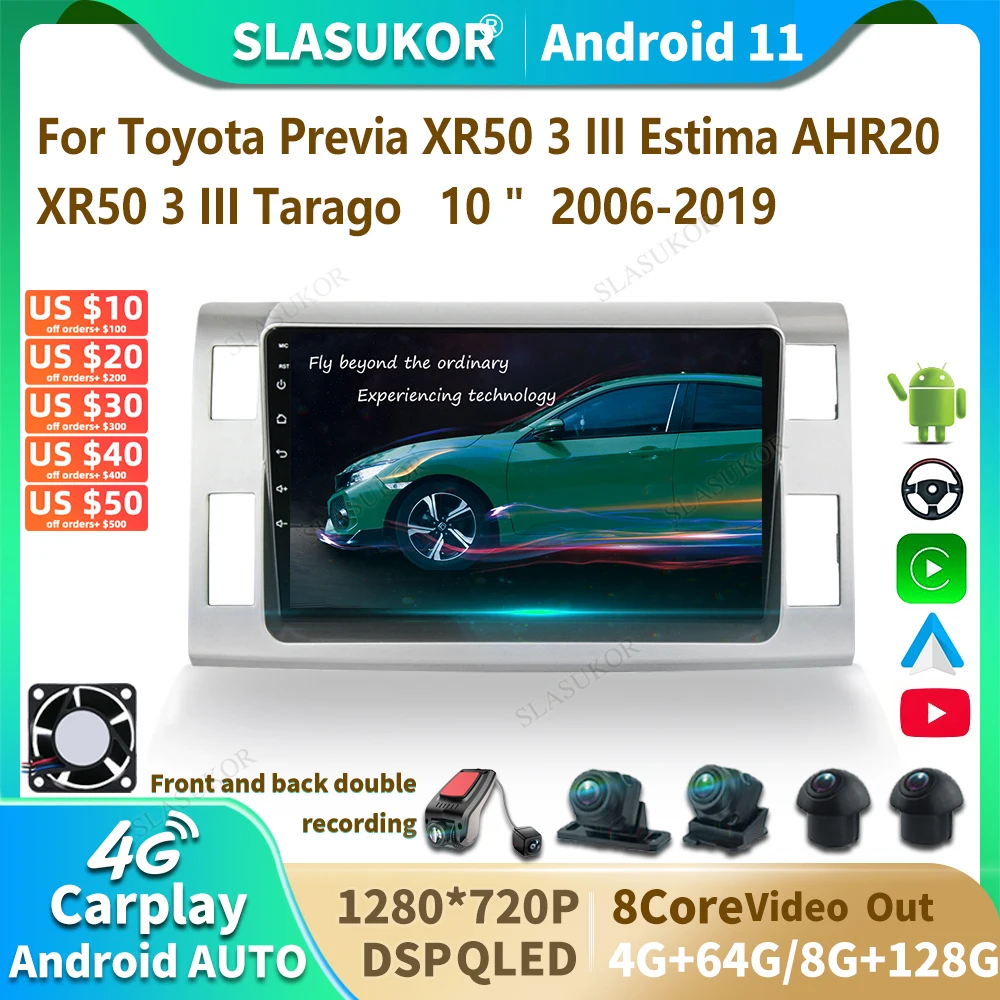 

9 Inch Kit For Toyota Previa Estima Tarago 2006-2019 Android Car Radio Multimedia Video Player Car Audio Stereo Player