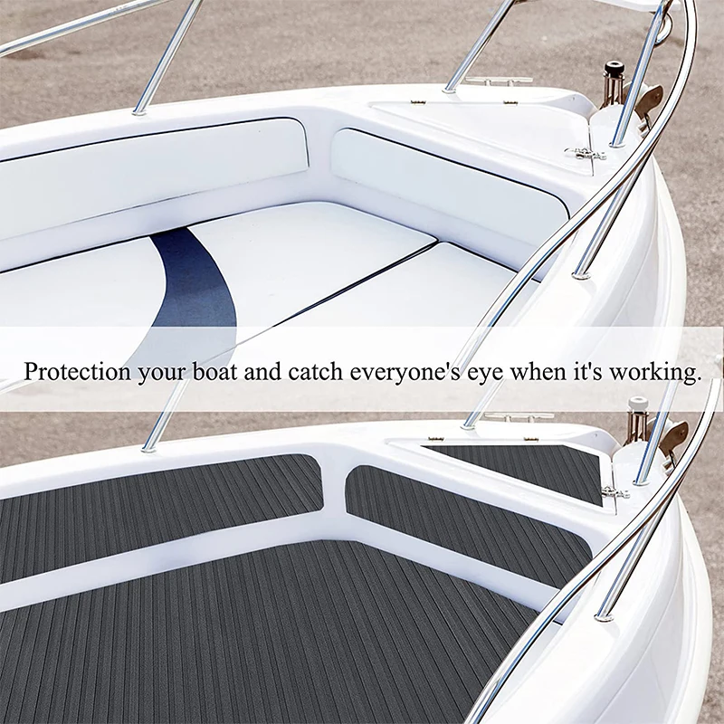 KXKZREN Revêtement De Sol Autocollant En Mousse EVA Imitation Bois De Teck, Tapis De Bateau Antidérapant Pour Bateau à Moteur, Camping-car, Yacht, Kayak, Plate-forme Flottante, 240 X 60 Cm