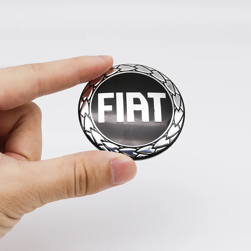 56mm 3D car emblem Wheel Center Hub auto Rim refit dust-proof badge covers sticker styling accessories 4pcs For FIAT