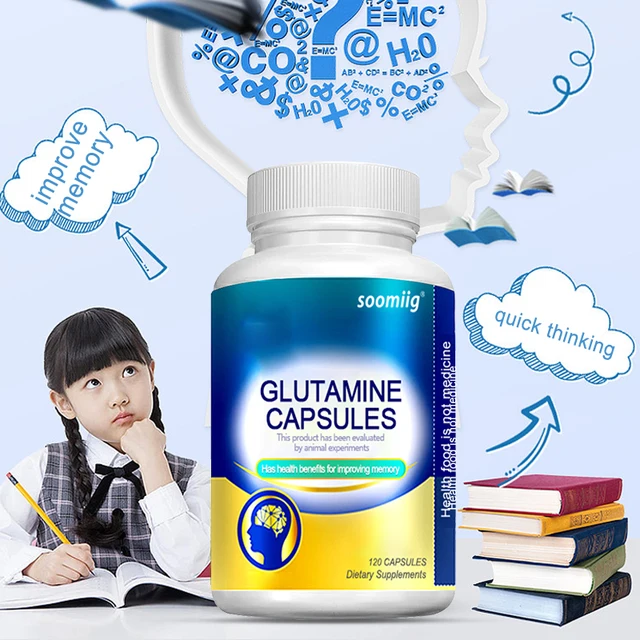 Glutamine Supplement - Rich Vitamin Complex to Support Memory, Concentration, Nervous System and Brain Health, 120 Tablets 5
