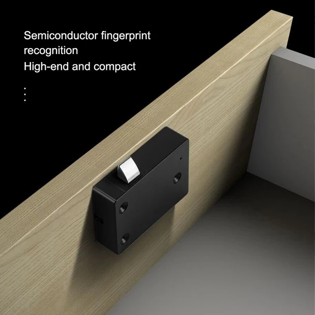 Serratura Elettronica Biometrica Per Armadietti E Cassetti - Sblocco Con Impronta, App Bluetooth O Chiave USB - Per Casa E Ufficio