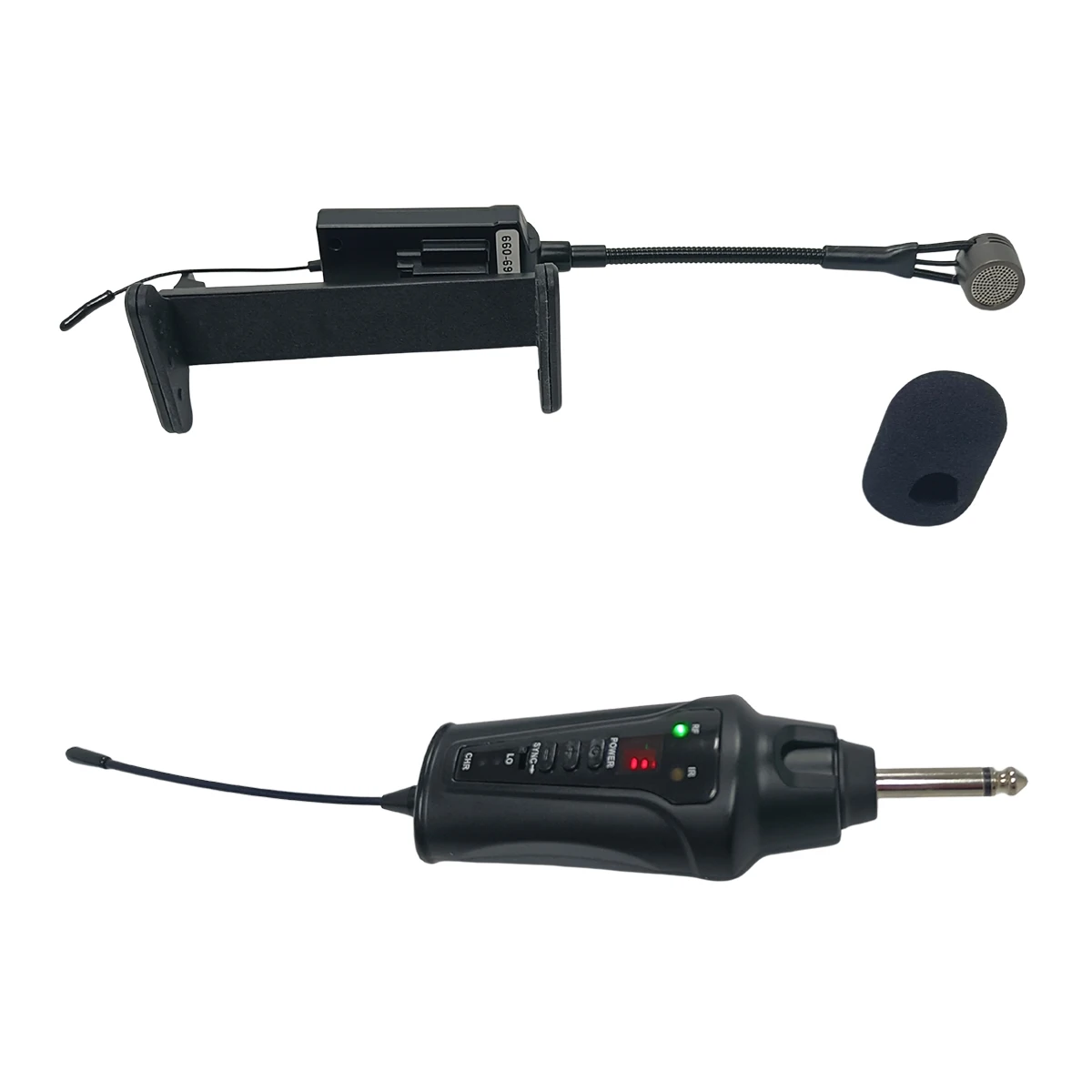 Wireless Acoustic Guitar Microphone System UHF Condenser for Guitarist Playing Studio Recording Stage Performance Acemic JT-5