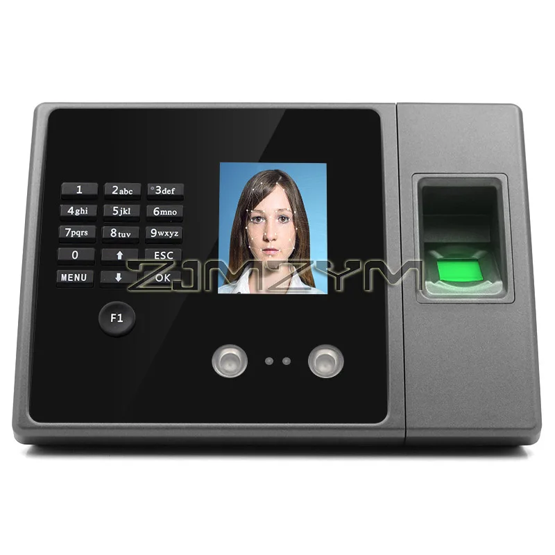 Clock in and Out Machine for Employees, Work Attendance Machine with Face Recognition, Fingerprint Scan, Password