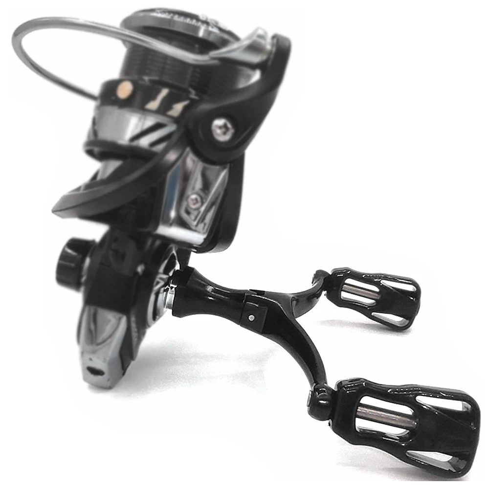 Folding Spinning Reel Dual-grip Handle Replacement Hollow Knob Fishing Wheel DIY Modified Fishing Tackle for Spinning Fishing Reels Fishing Reels Spinning Fishing Accessory