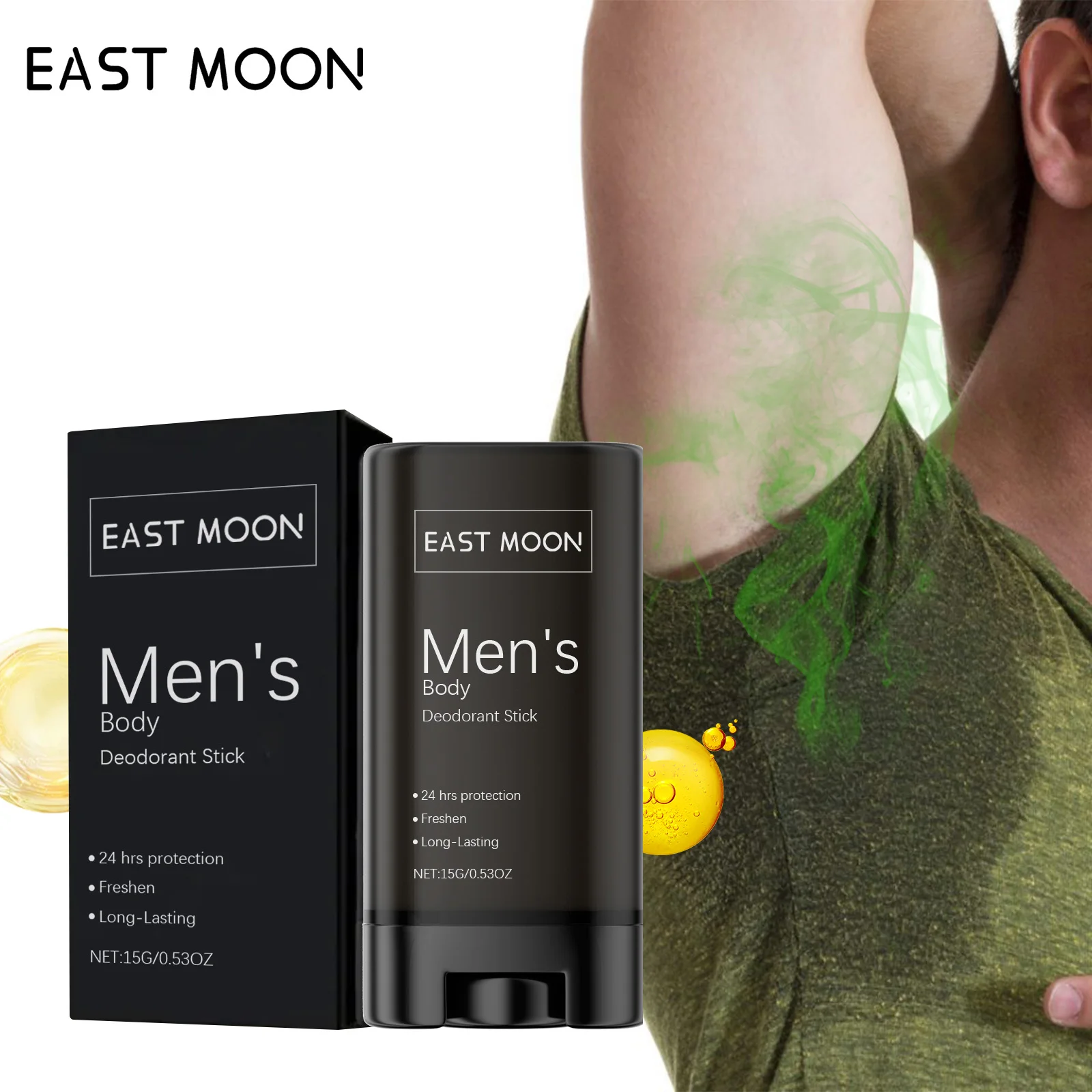 Men's Long-lasting Deodorant Stick With Fresh Scent For Underarms_voghion.com