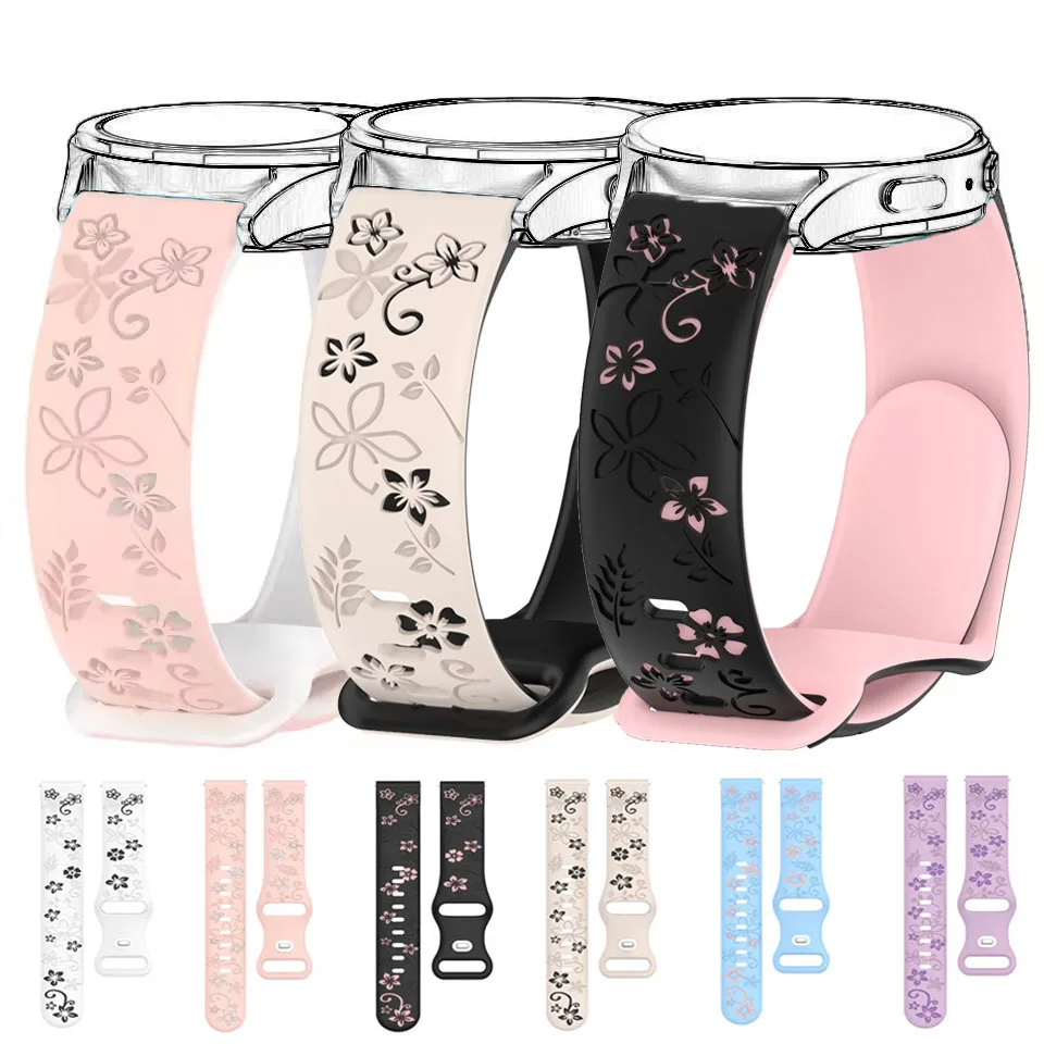 Silicone Watch Strap Accessory - 18mm/20mm Adjustable Band
