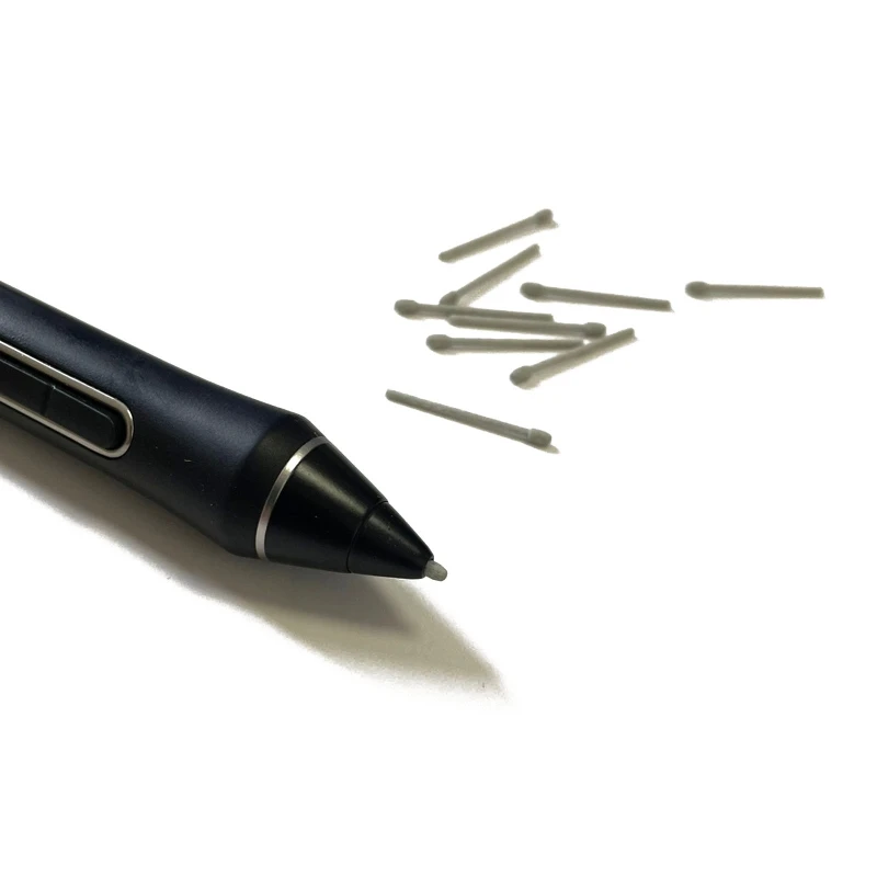 10Pcs Graphic Drawing Pad Pen Felt Nibs Replacement Stylus Tips for Intuos Pro PHT860/ PHT660, Cintiq DTH1320/1620