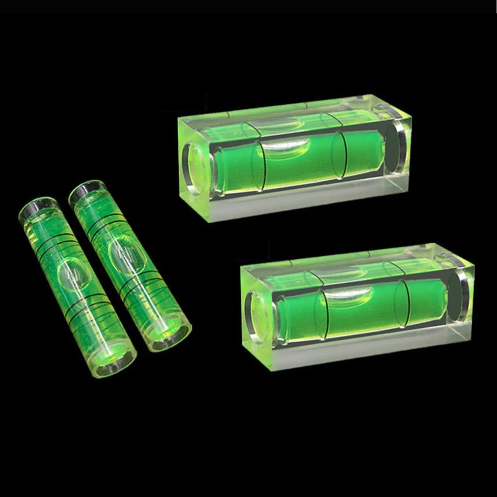 

4Pcs Instrument Parts & Accessories Square/roundLevel Bubble Small Leveller For Leveling Tubular 40mm