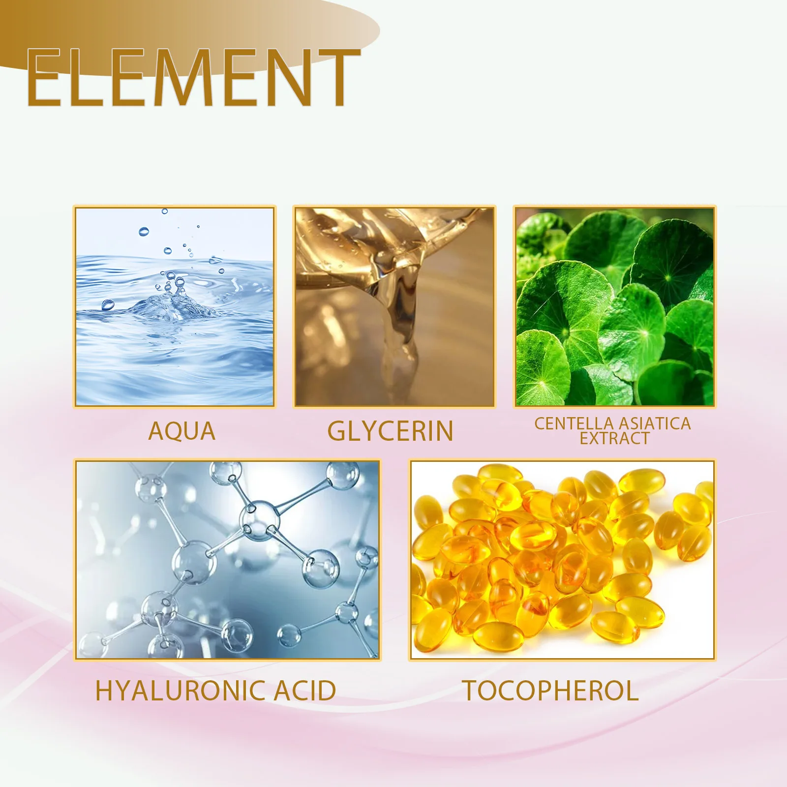 Centella Serum Nourish Improvement Dry Skin Smoothing Rejuvenation Brighten Moisturizing Hyaluronic Acid Face Essence Skin Care 4