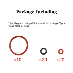 Silicone O-Ring Seals Maintenance Set - 50PCS (50PCS PER PACK)
