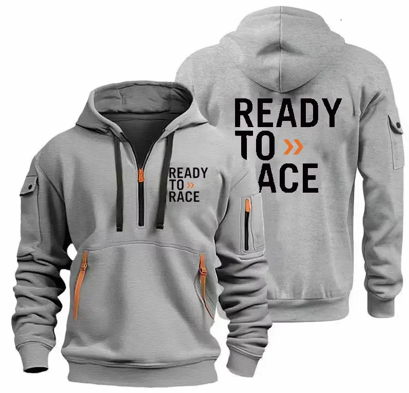 Autumn Men Women Sweatshirt Ready To Race Enduro Cross Motocross Bitumen Bike Tracksuit Pullover Hoodie Loose Streetwear Tops