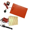 110V/220V Flexible Silicone Rubber Heating Pads Electric Heater Plate Mat W/ 3M Adhesive Knob Temperature Controller Thermostats 6