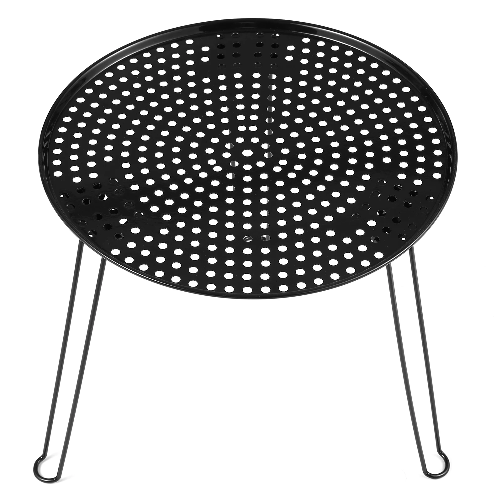 

Outdoor Iron Art Folding Round Table Portable Camping Table Self-Driving Travel Equipment Supplies for Garden Camping Picnic BBQ