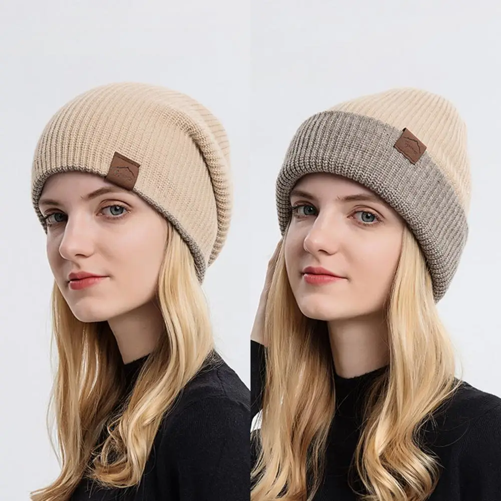 

Warm Balaclava Women Knitted Hat Scarf Caps Neck Warmer Winter Hats For Men Women Skullies Beanies Warm Fleece Cap