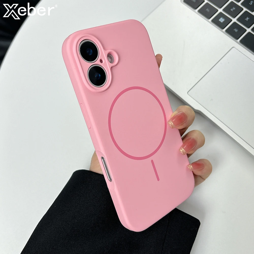 OriginalUltraThinSiliconeForMagsafePhoneCaseForiPhone141213151617ProMaxPlusSolidMatteWirelessChargeCover-AliExpress202192403