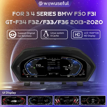 Velocímetro LCD para el tablero de instrumentos de BMW Serie 3 y 4 F30 F31 GT-F34 F32 F33 F36 418D, panel de instrumentos, cabina virtual, grupo digital. 1