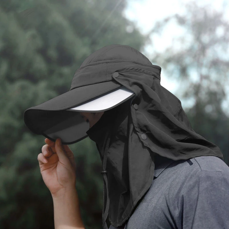 Cappello Da Pescatore Impermeabile UPF50+ - Regolabile, Pieghevole Per Uomo E Donna - Foto 7