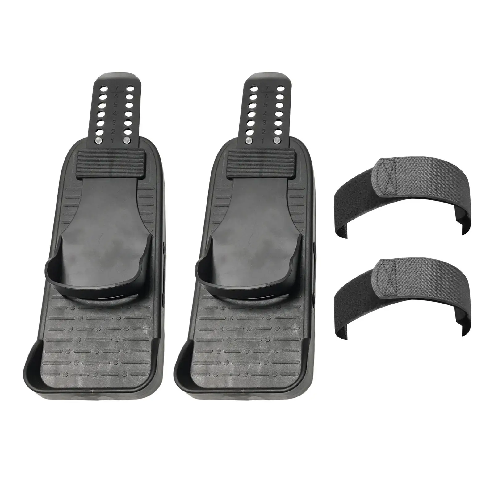 Paire De Pédales Pour Rameur - En ABS Antidérapant, Dimensions 31x10 Cm, Pour Améliorer L'entraînement