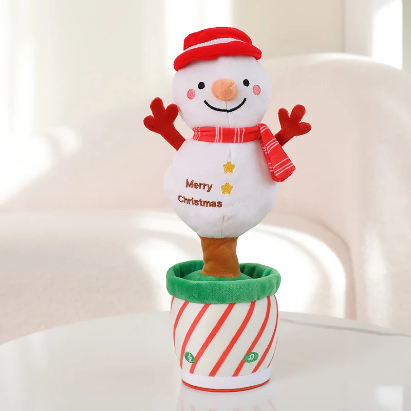 Christmas Series Fun New Electronic Toys Dance Music Mimics Talking Christmas Tree Santa Snowman Stuffed Toys For Boys And Girls