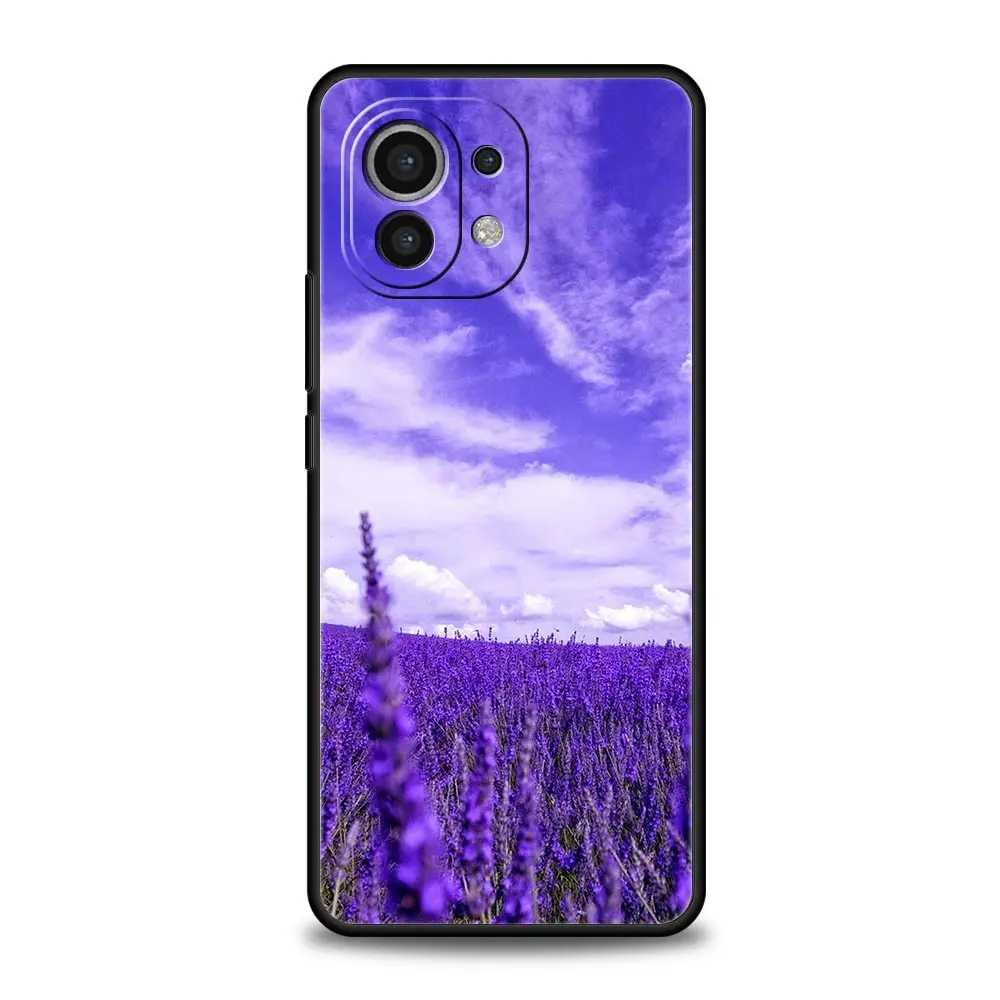 Lavender Purple Flower Soft TPU Phone Case