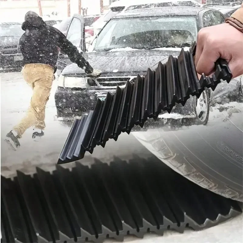 Universal Car Wheel Anti Skid Pad Tire Ladder for Snow Ice Portable Emergency Devices NonSlip Emergency Tire Traction Mat Plate