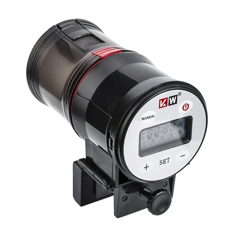 1 pcs Automatic Fish Feeder Aquarium Digital Fish Tank Electrical Plastic Timer Feeder Food Feeding Dispenser Tool
