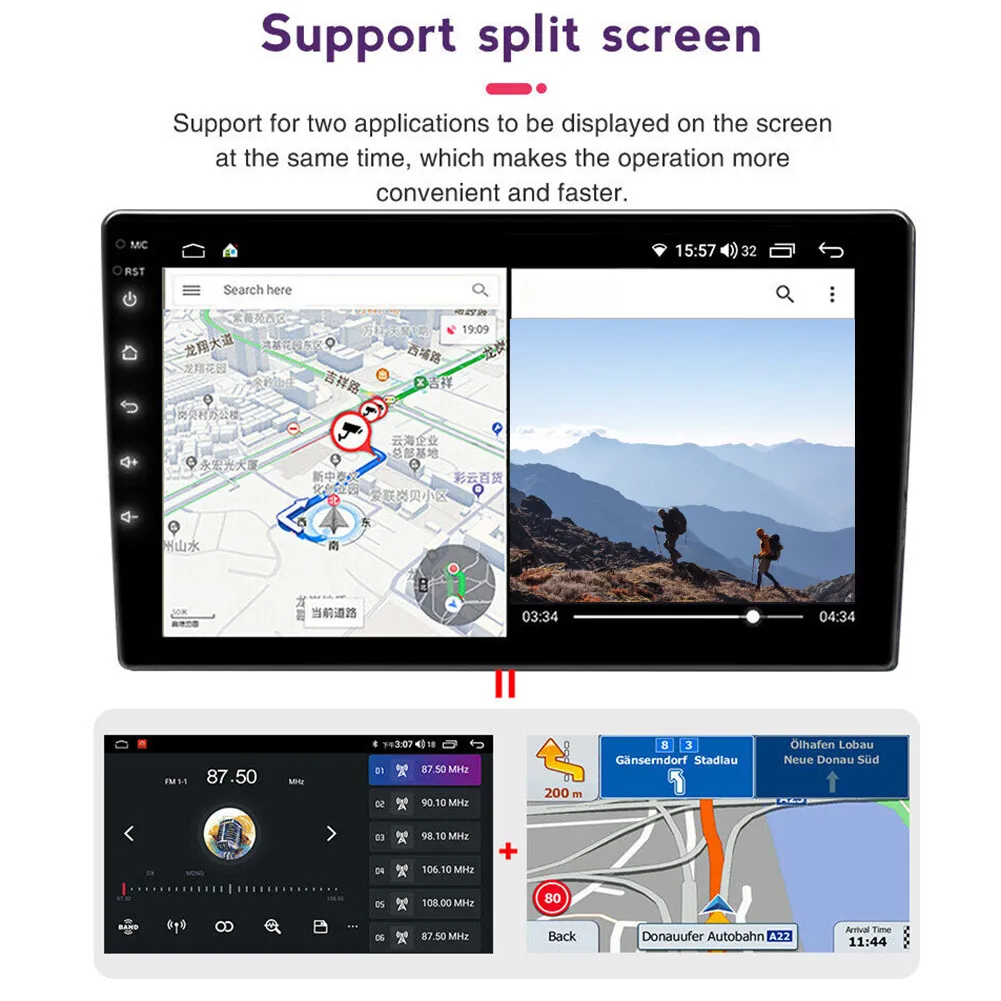 Reproductor de Navegación para Automóvil Carplay para Peugeot 308 2007-2015, Unidad Principal Estéreo, GPS, Android 13, Reproductor Multimedia Inteligente para Automóvil 2