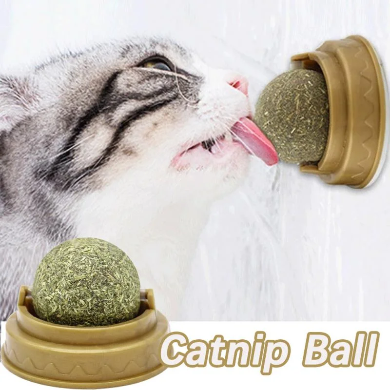 Catnip Balls Ball Molars Cat Toys Rotating Natural Catnip Cat
