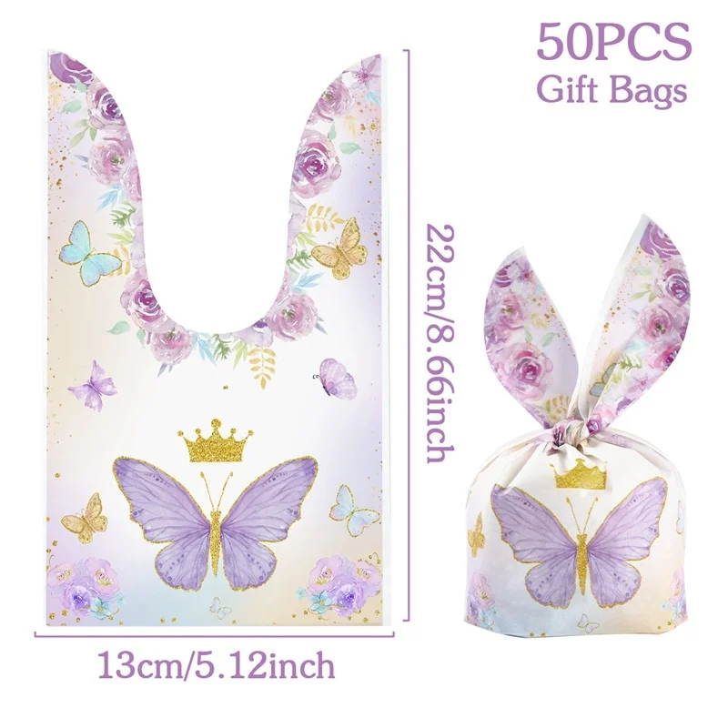 Pink & Purple Butterfly Party Favor Box