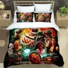 Terrifier horror printed Bedding Sets exquisite bed supplies set duvet cover bed comforter set bedding set luxury birthday gift 3