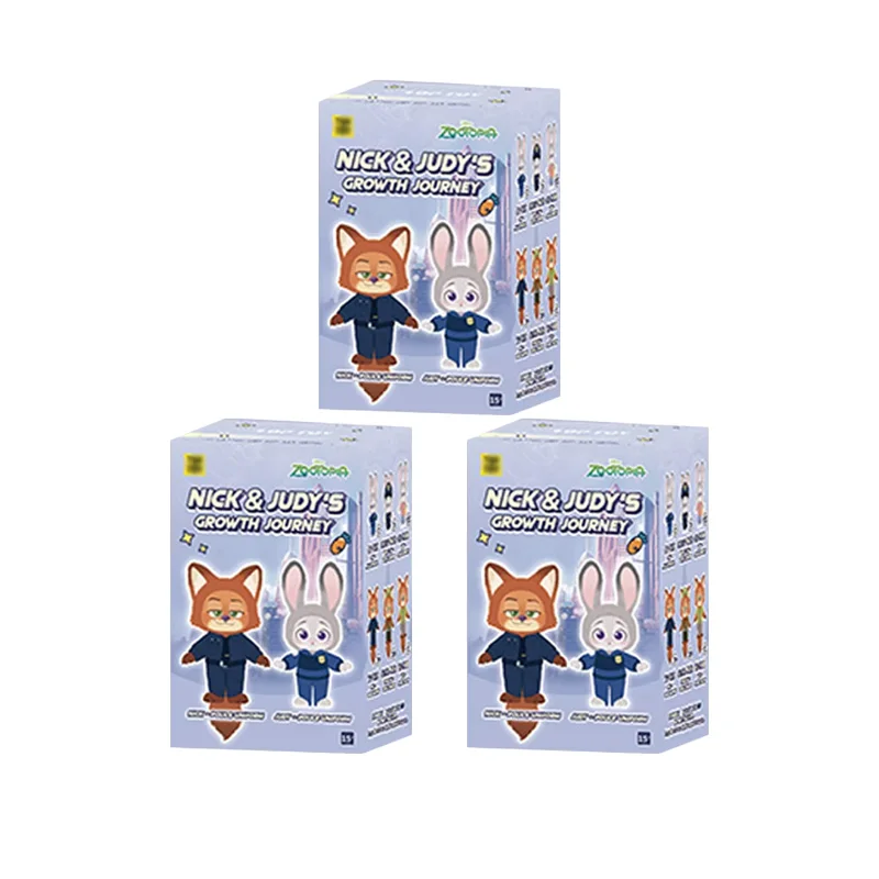 Genuine TOPTOY Cartoon Zootopia Nick&Judy Growth Journey Series