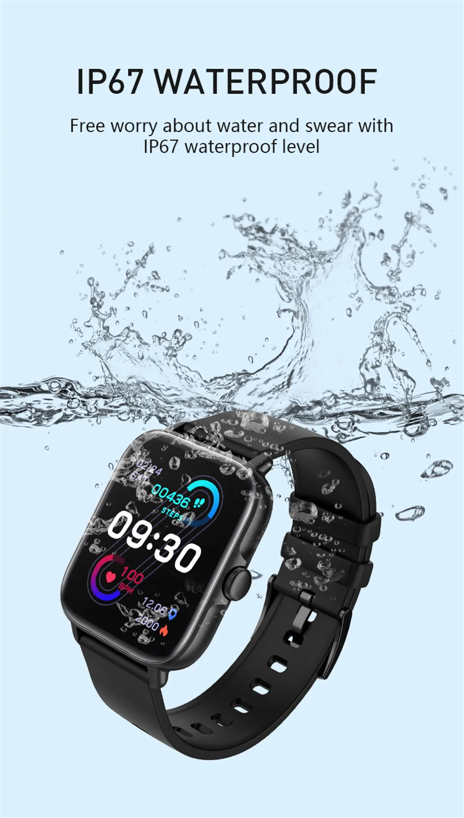 2022 New Smart Watch Women Men For Xiaomi smart Bracelet Exercise Activity Tracker IP68 Waterproof Sport Ladies Call Smart Watch