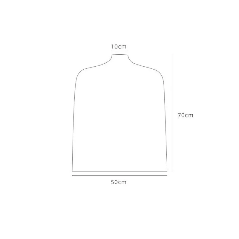 Description Picture 5 of item10PCS Transparent Clothing Dust Bag High Transparency Clothing Store Half-length Dust Cover Home Suit Jacket Protective Cover