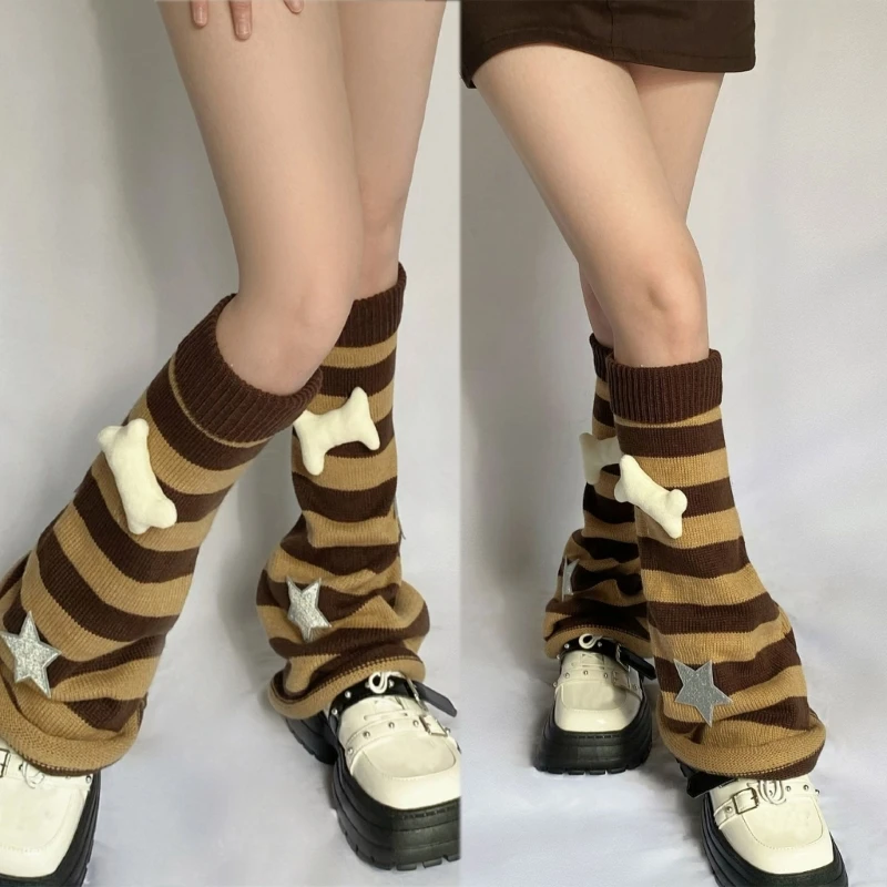 

Autumn Knitted Leg Cover Calf Sock Thin Y2k Hot Girl MosquitoRepellent Sock Dropshipping