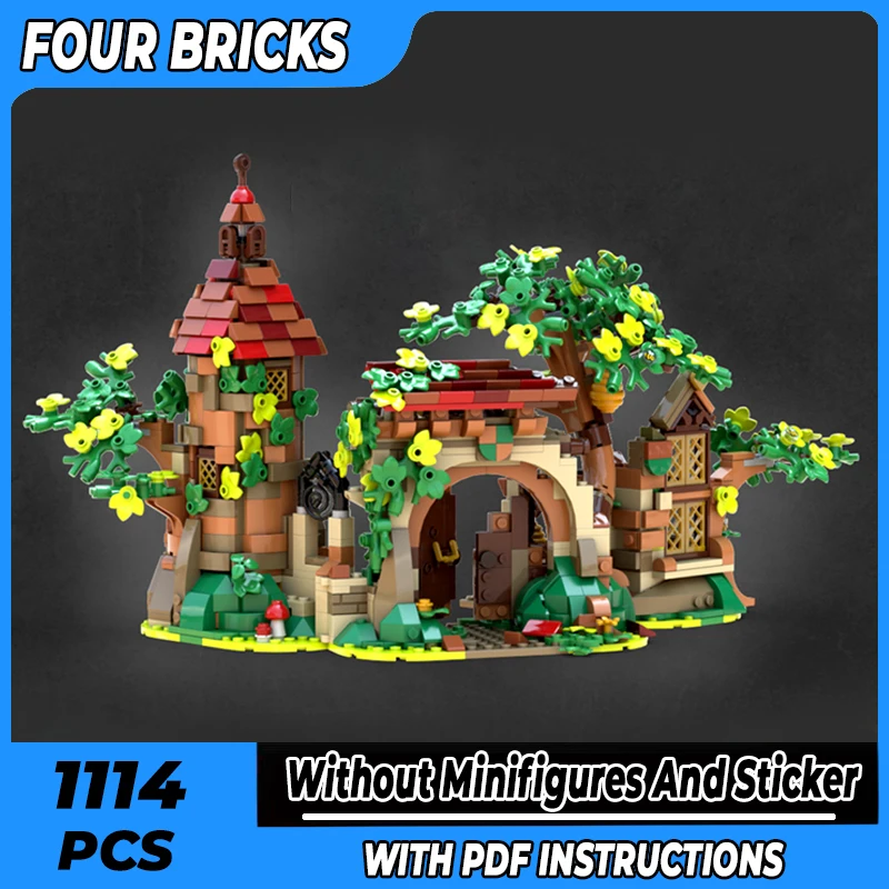 

Medieval Castle Model Moc Building Bricks Ruins In The Forest Technology Modular Blocks Gifts Christmas Toys DIY Sets Assembly