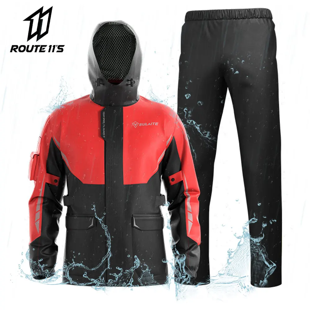 

Waterproof Motorcycle Raincoat For Motorcyclist Men Women Rain Cover For Biker Reflective Rain Suit Cycling Moto Rain Clothes