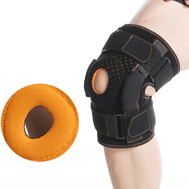 Genouillère réglable articulée, Support de genou avec stabilisateurs  latéraux, cadrans de verrouillage pour la douleur du genou, arthrite,  déchirure du ménisque - AliExpress