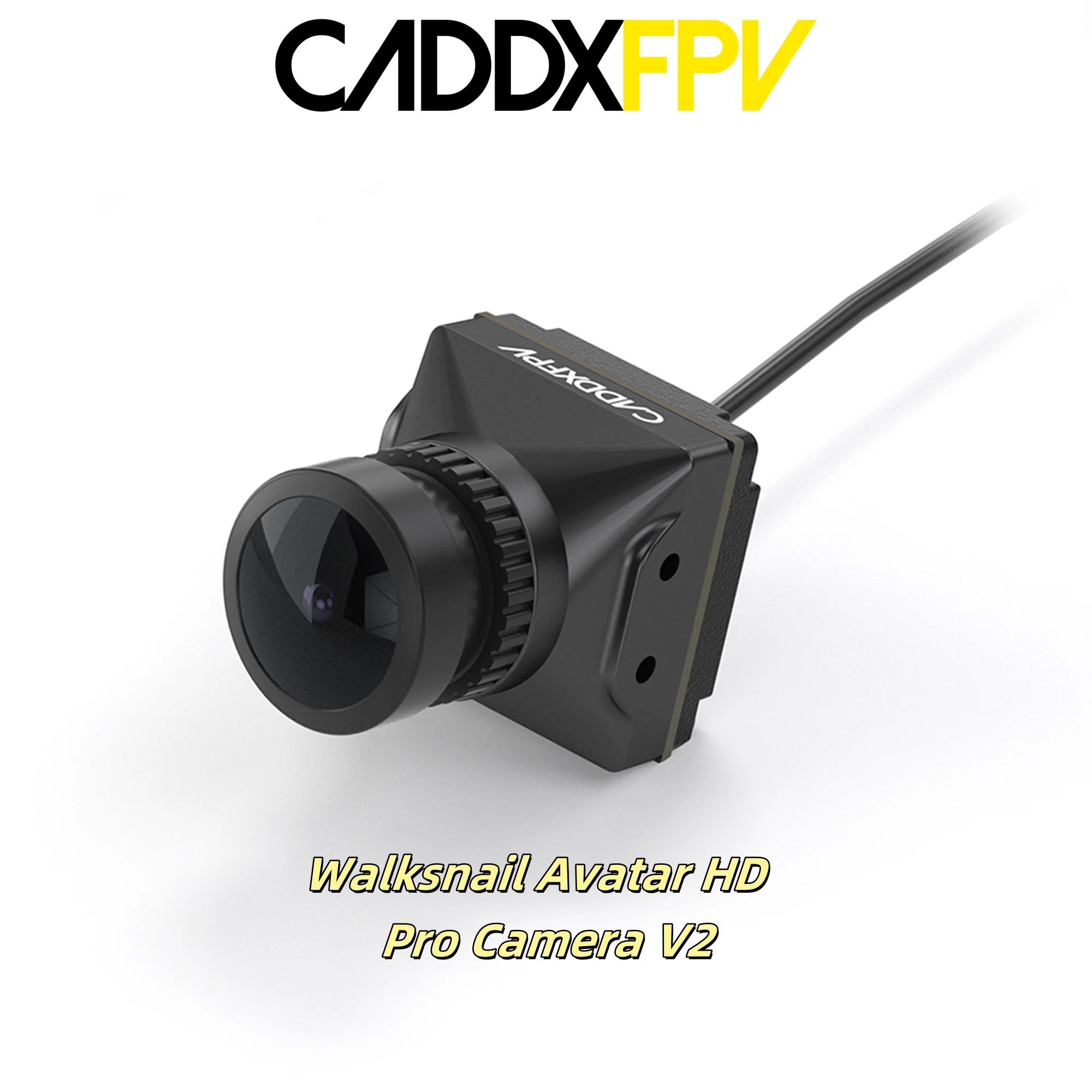 Walksnail Avatar V2 HD Pro Camera fixée sur un drone FPV, prête pour le vol de nuit