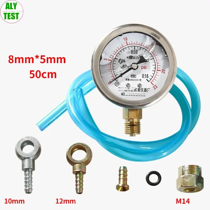 

Turbocharger Pressure Gauge 0.16Mpa Diesel Pump Air Measurement Booster Testing Repair Tool