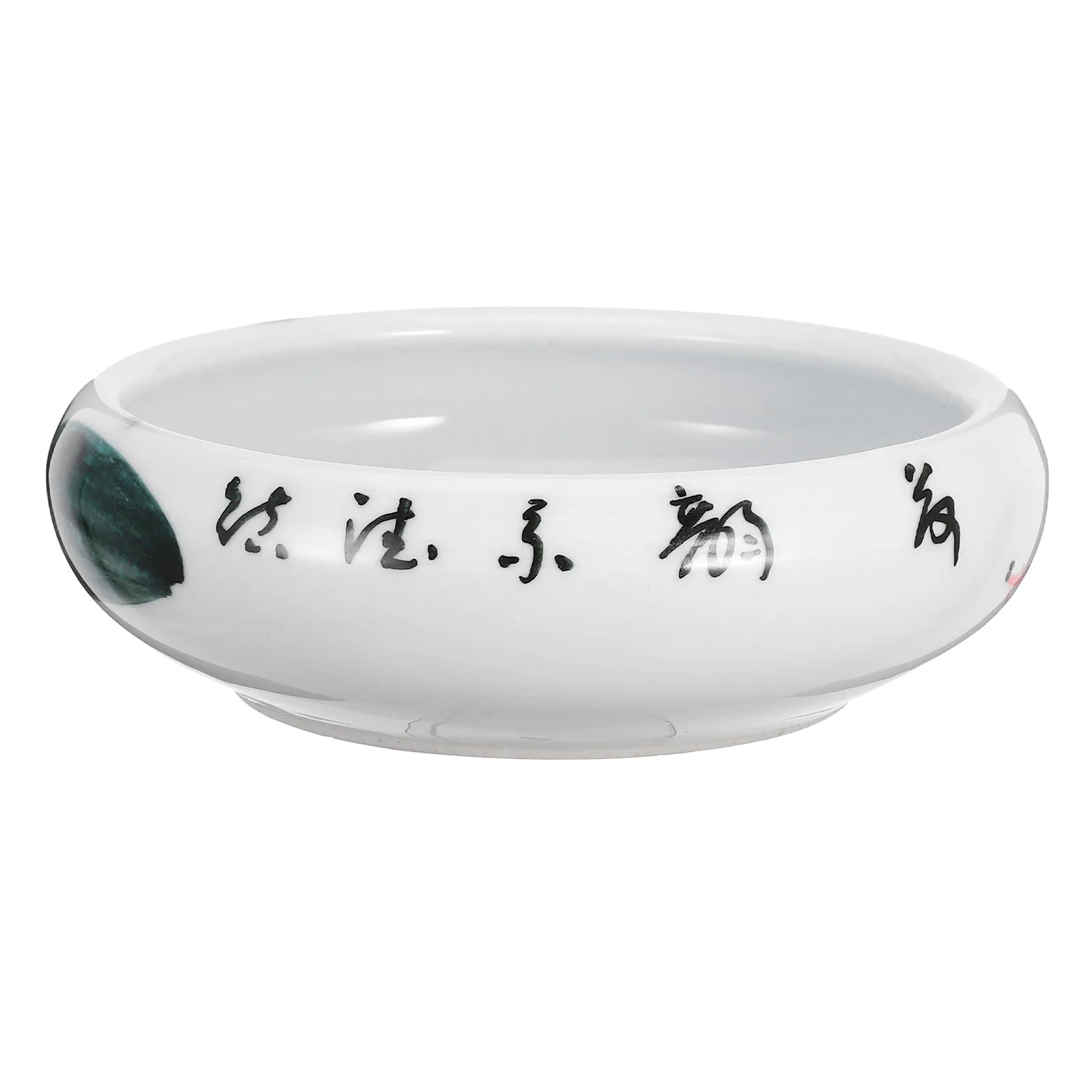 세라믹 잉크 접시 잉크 플레이트 브러시 트레이 서예 펜 받침대 홈 데코레이션 예술가를 위한 가볍고 휴대 가능한 매끄러운 표면